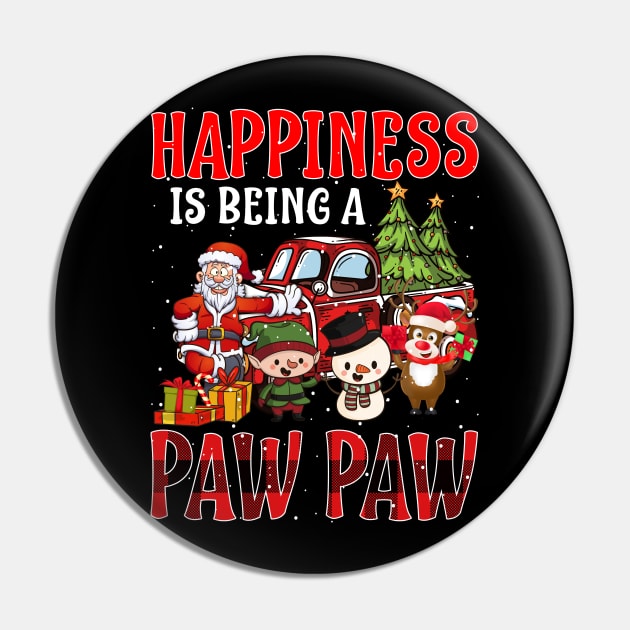 Happiness Is Being A Paw Paw Christmas Pin by intelus