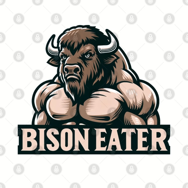 Bison Eater Carnivore Diet Bodybuilding by Operate Dangerously Apparel