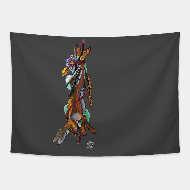 Hunting Wabbit Tapestry by ArtByCanaan