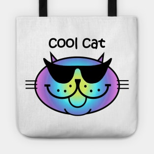 COOL CAT 2 - Dark Rainbow Tote