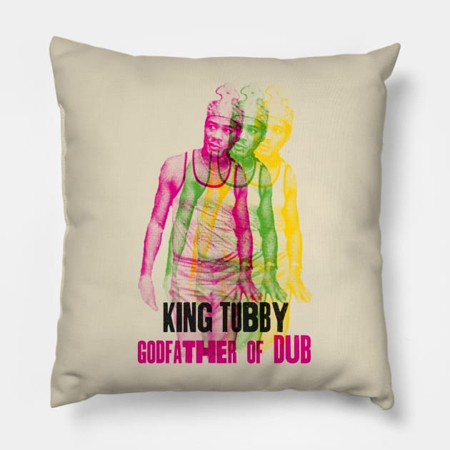 King Tubby Godfather Pillow by HAPPY TRIP PRESS