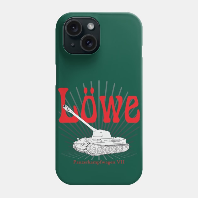 Panzerkampfwagen VII Löwe Phone Case by FAawRay