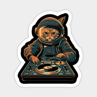 Cat DJ Tracks Magnet