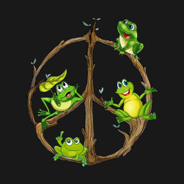 Discover Frogs Hippie - Hippie - T-Shirt