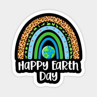 Happy Earth Day Awareness Rainbow Earth Day 2024 Magnet