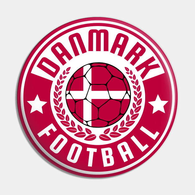 Danmark Football Pin by footballomatic