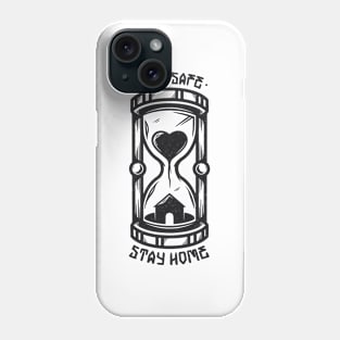 Stay At Home Hourglass Tattoo Art Phone Case