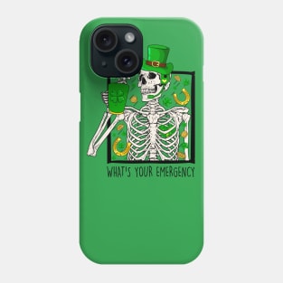 St Patrick's Day Dispatcher 911 First Responder Gift for Thin Gold Line Dispatch Operators Phone Case