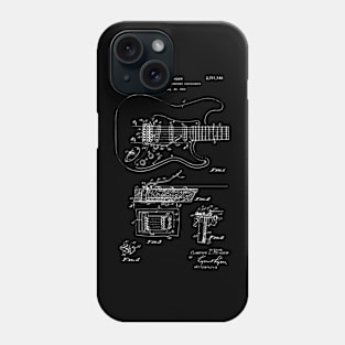 Electric Guitar Schematic Phone Case