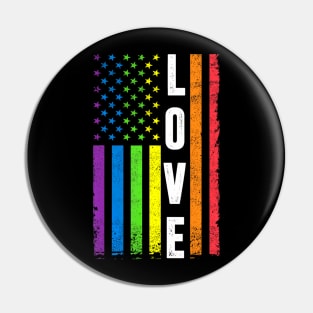 Gay Pride Men Women Lgbt Rainbow Flag Gay Love Pin