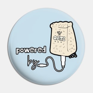 Powered by Oats Pin