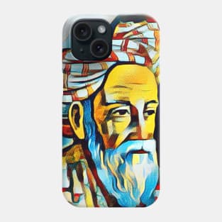 Omar Khayyam Abstract Portrait | Omar Khayyam Artwork 3 Phone Case