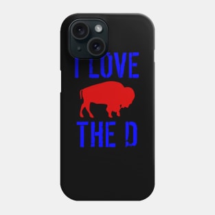 Funny Buffalo Football I Love the D Phone Case