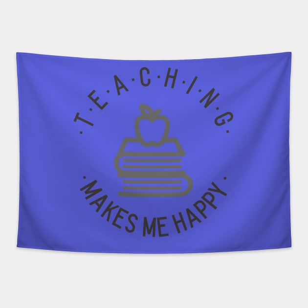 Teaching makes me happy! Tapestry by Fun Graffix!