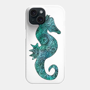 Seahorse doodle Phone Case