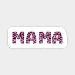 Pink cheetah mama design Magnet