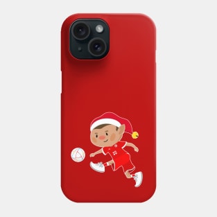 Tunisia football Christmas elf. Football World Cup soccer T-Shirt Phone Case