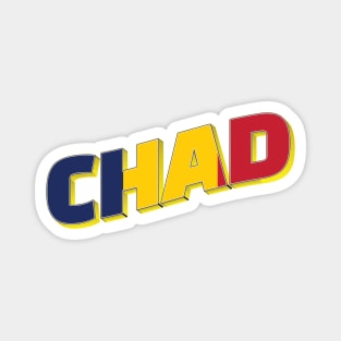 Chad Vintage style retro souvenir Magnet