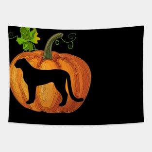 Leopard in pumpkin Tapestry