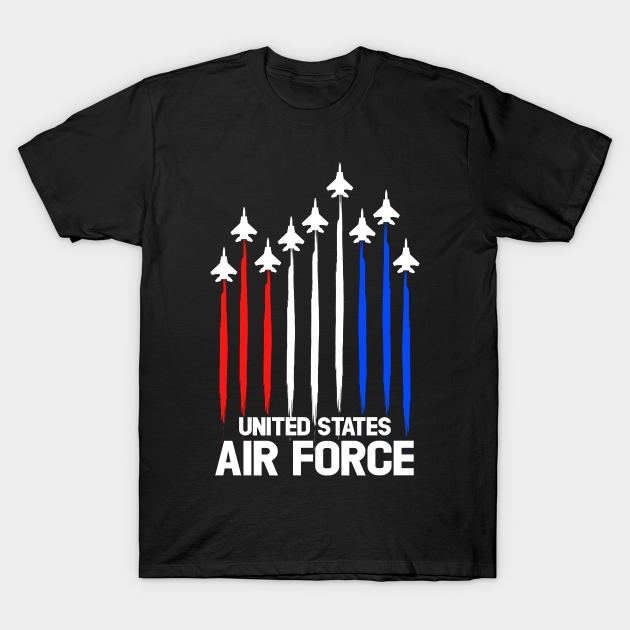 Air Force Flyover T-Shirt Veterans Day 4th of July Gift - Air Force - T ...