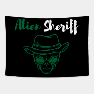 Alien Sheriff Tapestry