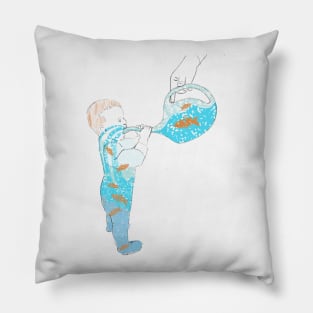 Here Fishy Fishy Fishy Pillow