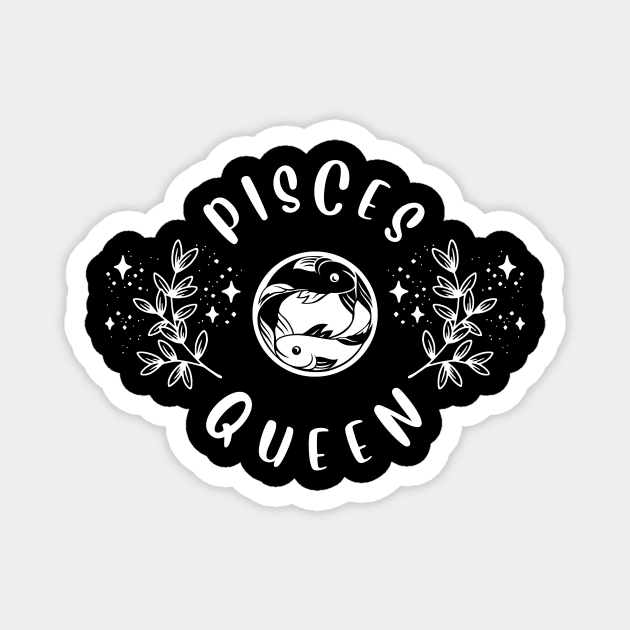 Pisces Queen Magnet by teresawingarts