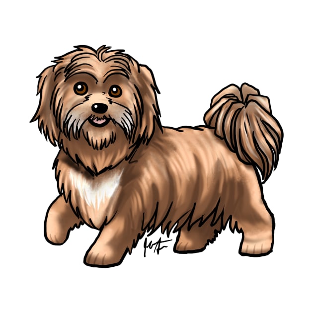 Dog - Shih Tzu - Liver by Jen's Dogs Custom Gifts and Designs