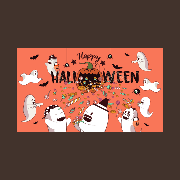 Halloween Ghost Party by HarlinDesign