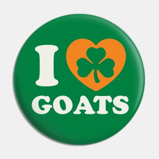 St Patricks Day Goats Irish Pride Goat Mom Pin