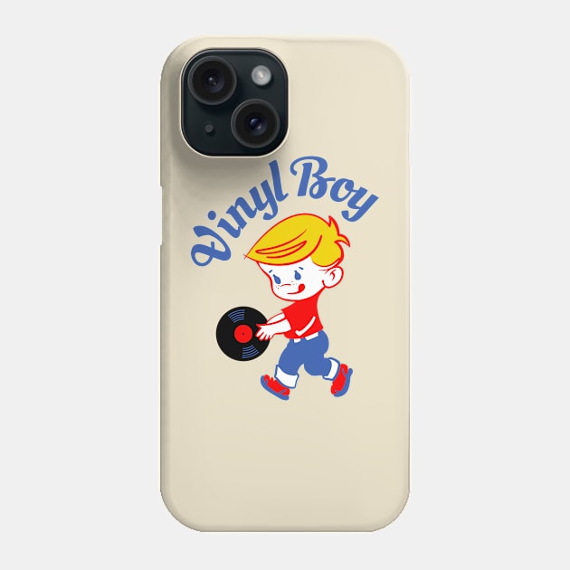 Vinyl Boy (text) Phone Case by Stupiditee