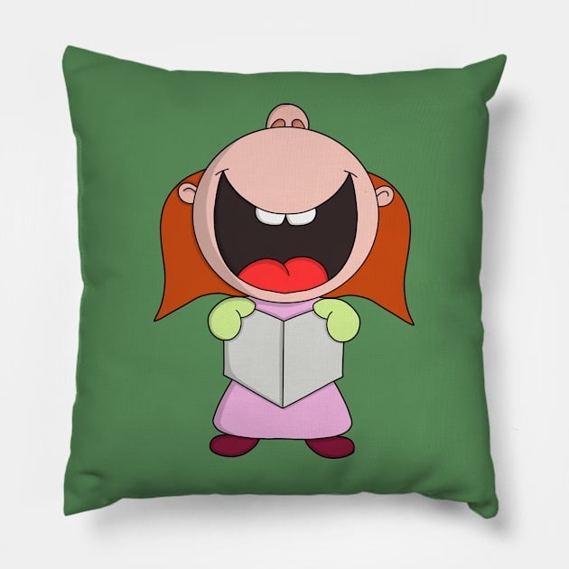 Carol Singer Pillow by DiegoCarvalho