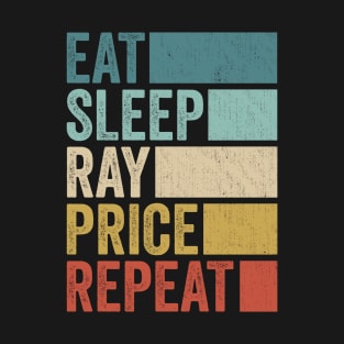 Funny Eat Sleep Ray Repeat Retro Vintage T-Shirt