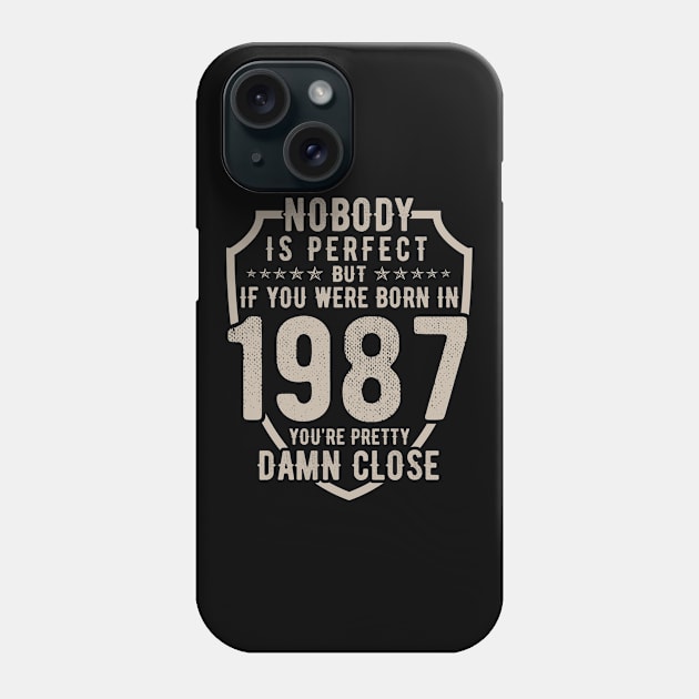 1987 Limited Edition 33 Years of Being Awesome Phone Case by mo designs 95