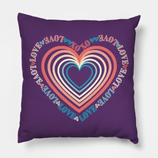 Love XOXO heart design Pillow