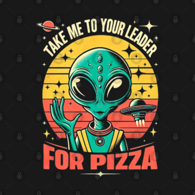 Pizza Alien by Neon Galaxia