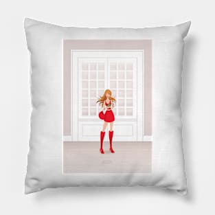 Girl going outdoors Pillow