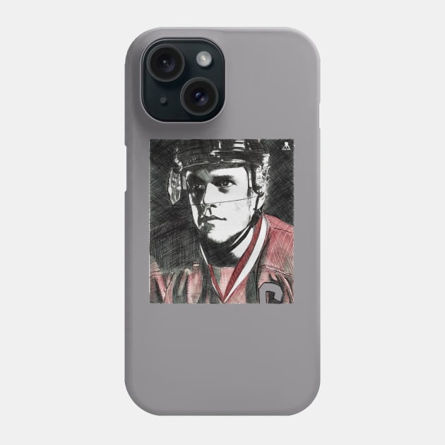 Jonathan Toews Chicago Sketch Phone Case by Erianna Bee