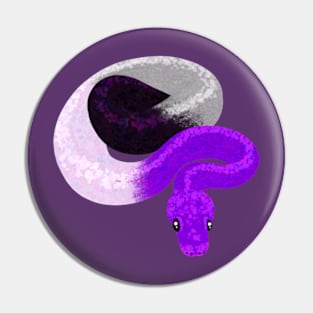 Ace Ball Python - Asexual Pride Pin