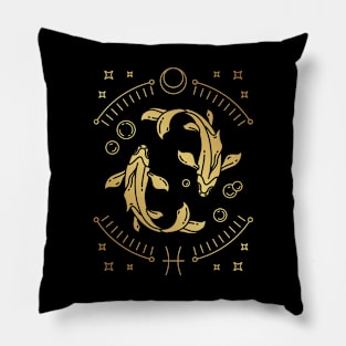 Zodiac signs - Pisces T-Shirt Pillow