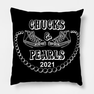 CHUCKS AND PEARLS 2021 BIDEN HARRIS Pillow