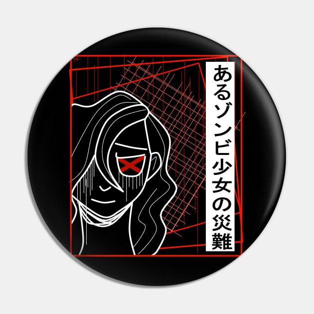 Zombie girl Pin by KingofGoths