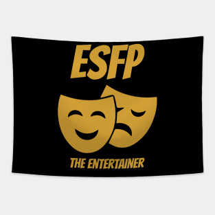 ESFP Entertainer MBTI types 16C Myers Briggs personality gift with icon Tapestry