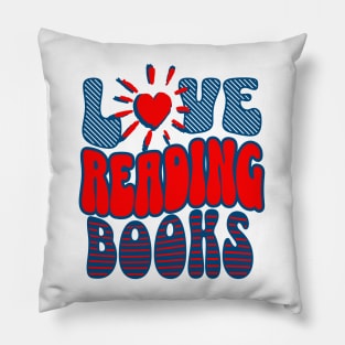 I LOVE reading Books Pillow