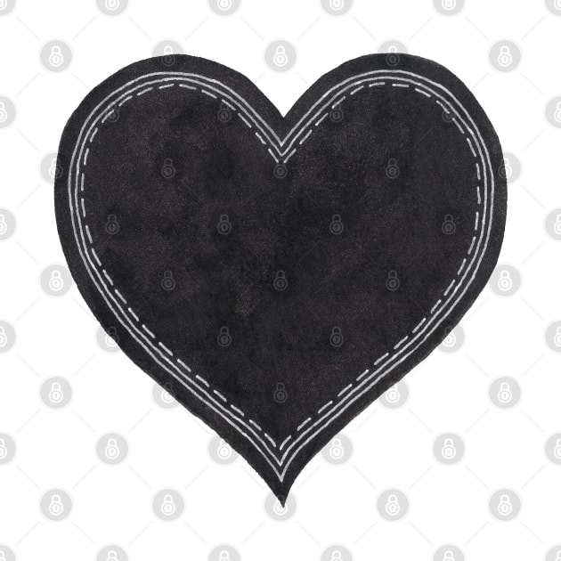 Black Ink Heart by sallycummingsdesigns