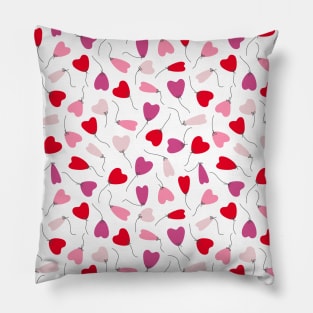 Floating heart balloons Pillow