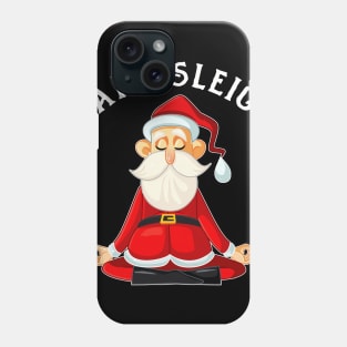 Namasleigh Santa Yoga Funny Namaste Christmas Phone Case