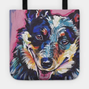 Australian Cattle Dog Bright colorful pop dog art Tote