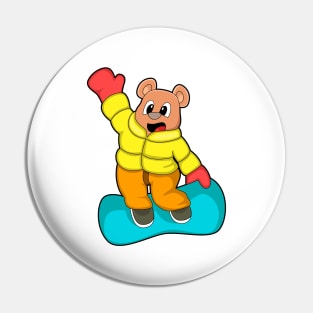 Bear at Snowboard Sports Pin