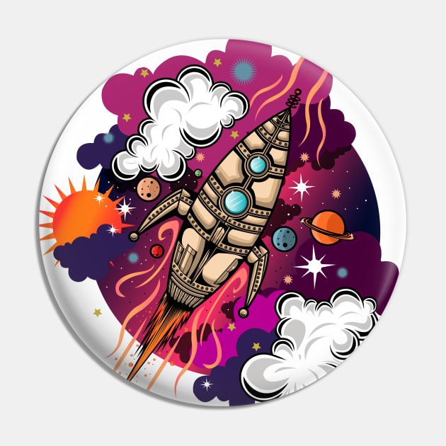 Through The Galaxy Pin by adamzworld